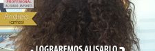 Alisado japonés sobre el pelo afro de Andrea